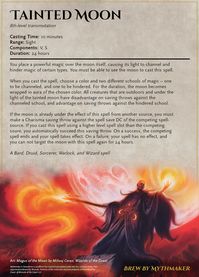 Daily Brew: Tainted Moon - a world-spanning spell to help and hinder certain schools of magic : Mythmaker5e