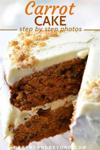 You'll love this delicious 2-layer 6-inch mini carrot cake that is moist and very flavorful with a mix of spices and cream cheese frosting. It is so easy to make!