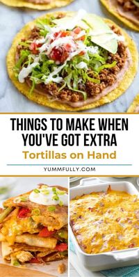 Turn extra tortillas into a fiesta of flavors with these recipes. From cheesy quesadillas to crispy tortilla chips, these recipes showcase the endless possibilities, ensuring no tortilla goes to waste in your kitchen.