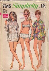 Simplicity 7645 1960s Misses Two Piece Bathing Suit by mbchills