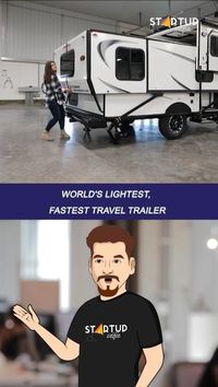 This is one of the world's lightest, easiest towing travel trailers.