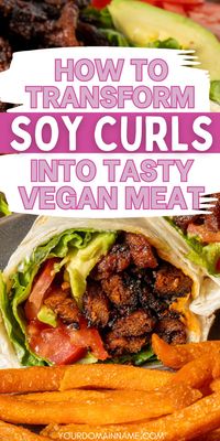 This post is packed with soy curls recipes and all the info you need to make them your go-to. If you’re looking for a super versatile meat replacement, look no further than soy curls! This post will teach you how to prepare and cook soy curls and turn them into your favorite vegan meats!