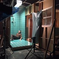 @filmlights -⚡Film Lighting⚡ on Instagram: “A bts look at 'The Shower' 2016 by ⚡@nicky_hamilton - Swipe for the result! . #nickyhamilton #thelonelyman model @robknighton1  styled by…”