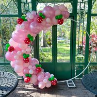 Pink Strawberry Balloon Garland Sweet One Two Sweet - Etsy