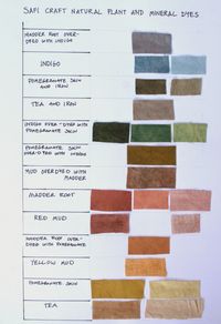 craft natural plant and mineral dyes