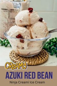 Ninja CREAMi Azuki Red Bean Ice Cream: Unique Homemade Dessert - Looking for a unique, refreshing dessert? This Ninja CREAMi Azuki Red Bean Ice Cream is just what you need! Combining the sweetness of red beans with the creamy texture of homemade ice cream, this recipe is perfect for anyone craving a different and delicious dessert. Quick and easy to make with the Ninja CREAMi, it's a great way to enjoy Asian-inspired flavors right at home.