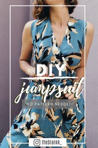 Hey guys! I made this wonderful jumpsuit without pattern! So I thought it would be fun to share how it is easy to sew. For more check how to make this DIY from my youtube channel! #diy #sewing #theblankk #jumpsuit  #dikiş #wrapjumpsuit #theblankk #sewingtutorial #youtube #diy #kendindikkendingiy