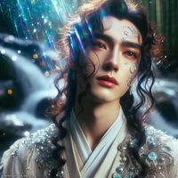 #AIgenerated, #BeautifulMen, #Bishonen, #LonghairMan, #Fantasy, #Elf, #Elves, #BeautifulChinese, #BeautifulKoreans