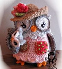 Amigurumi Mom Owl with Baby Owl Free Pattern – Free Amigurumi