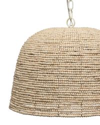 Birch Lane™ Pacifica Wood Bead Round Pendant | Birch Lane