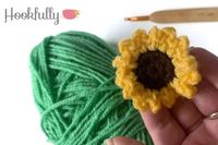 Free Sunflower Applique Crochet Pattern - Hookfully