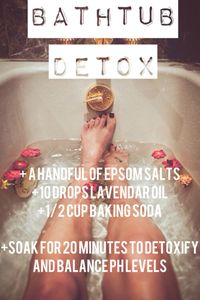 Simple All Natural Bath Tub DETOX