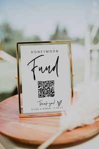 Honeymoon Fund QR Code in 3 Sizes Printable QR Code for - Etsy