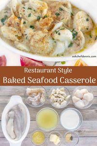 One of my favorite seafood dishes is my Baked Seafood Casserole. Loaded with fresh flounder, shrimp, sea scallops, and crab meat, every bite is full of flavor and seafood!