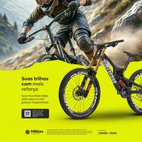 Social Media Bike Shop Editable PSD