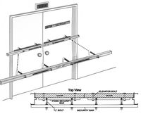 72-inch Outswing Double Door Security Door Bars, ESI-SB-01-0072 - Doorware.com