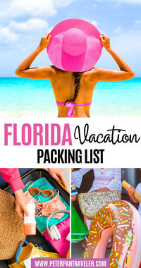 Florida Vacation Packing List | If you’re planning a trip, but don’t know what to pack for a trip to Florida, keep reading. This article will share what weather to expect, what to add to your Florida vacation packing list essential, what not to pack, activities to pack for, and valuable tips to remember. beach vacation in Florida | what to pack for florida | florida packing list | florida packing list carry on bag | florida packing checklist | florida packing essentials | florida travel |