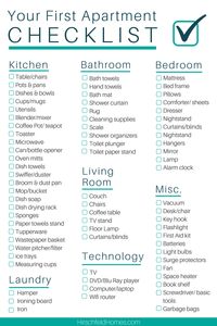 The Ultimate First Apartment Checklist | Hirschfeld Homes