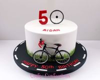 Cyclist birthday cake