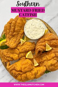 Southern Mustard Fried Catfish recipe - The Glam Kitchen