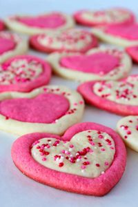 Easy Valentine's Day Sugar Cookies | Practically Homemade