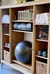 organization, home gym, fitness space, workout area, gym storage, exercise room, home fitness, organized gym, gym equipment, home workout setup