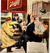 Watch Out Drop The Schlitz Beer Vintage 1951 Ad #schlitz #beer #vintagealldaylong #sarazen #advertising #vintage