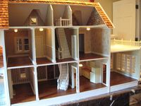 Little Darlings Dollhouses. This is the Harborside Mansion by Real Good Toys. This is a large 13 room dollhouse with a conservatory and wrap around porch with gazebo.