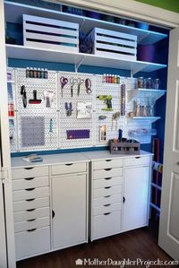 How to Organize The Ultimate Craft Closet Makeover DIY | Hometalk