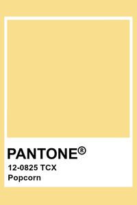 Pantone Popcorn