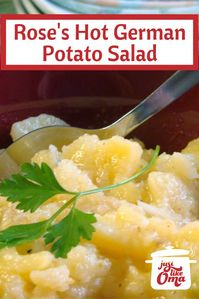 Hot German potato salad from southern Germany. Soooo gooood!    Check it out: http://www.quick-german-recipes.com/hot-german-potato-salad.html    👍🏽it! Make it! Enjoy it! Share it with us & tag #justlikeoma  ~ Oma Gerhild ❤️