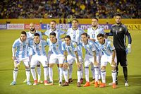 EQUIPOS DE FÚTBOL: SELECCIÓN DE ARGENTINA contra Ecuador 10/10/2017 Clasificación Mundial