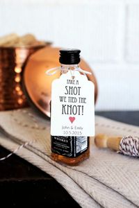 wedding favors whiskey