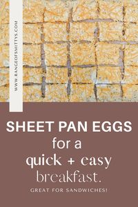 Sheet pan eggs are simple to prep and loaded with nutrients. These quick and customizable oven-baked eggs make feeding a large family so easy!