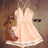 Modern Day Cinderella Dress in Peach