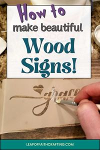 Would you love to make your own DIY wooden signs with sayings?? Check out this easy to follow step by step tutorial to make your own farmhouse decor!