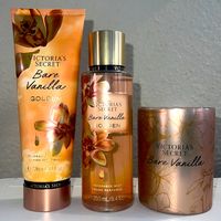 All New! 1 Victoria’s Secret Bare Vanilla Body Mist 1 Victoria’s Secret Bare Vanilla Body Lotion 1 Victoria’s Secret Bare Vanilla Candle