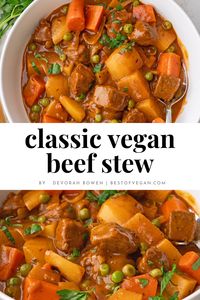 Get ready to fall in love with our Classic Vegan Beef Stew! 😋 Packed with mouth-watering flavors and healthy nutrients, this hearty stew is perfect for cozying up in the fall. Don't miss out on this scrumptious dish – Get the full recipe now! 💚