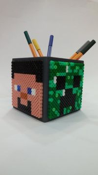 DIY - Pot à crayon Minecraft