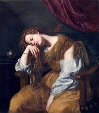 The Magdalene / La Magdalena // 17th century // Artemisia Gentileschi // Sala del Tesoro, Catedral de Sevilla