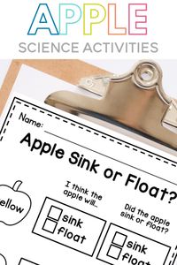 Are you looking for preschool apple activities? These apple unit ideas are just for pre-k, preschool and Kindergarten students! This post has five easy apple activities including apple science, apple writing, apple tasting, favorite apple graphing and more ideas to make your preschool apple unit fun and full of learning!