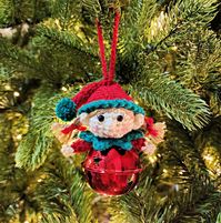 Add a touch of handmade magic to your holiday decor with this Crochet Girl Elf Jingle Bell Ornament! 🎄 Perfect for Christmas trees, wreaths, or as a unique gift topper.