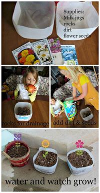 Earth Day Craft: Milk Jug Planter