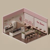 3D DESIGN: 3D Model Ice Cream Parlor Ice Cream Parlor 3D modelsFile Type: 3D ModelFile Size: 273 MBNative Format: Blender (blend) Export Formats: Autodesk FBX (fbx), Digital Asset Exchange (dae), MTL (mtl), Wavefront (obj),  About 3D Models: People, furniture, plants, and other 3D models are mostly used in exterior and