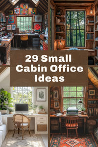 Transform your cabin into a functional work-from-home retreat with these 29 small office ideas! From rustic desks to space-saving storage, create a cozy workspace that inspires productivity. #CabinOffice #SmallSpaceInspo #WorkFromHome