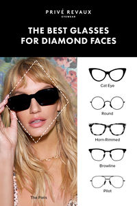 Finding frames that fit is hard. Our curated picks for diamond face shapes make it that much easier.