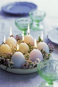 Easter - Pastel Egg Shaped Candles