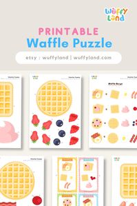 🧇✨ Solve the sweetness of learning with our Waffle Puzzle Printables! 🧩🍯 Dive into a stack of fun and educational challenges. Discover these delectable puzzles on Etsy and treat your mind to a delightful experience today! 🛒📚 #WafflePuzzlePrintables #EducationalFun #EtsyFinds 