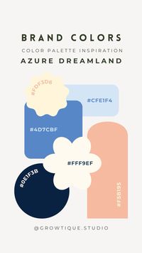 Immerse your designs in the tranquil allure of "Azure Dreamland" with this captivating color palette on Canva. Explore a soothing blend of serene blues, soft aquas, and hints of dreamy whites, perfect for infusing your graphic and brand design projects with a sense of calm and serenity. 🌊✨🎨 #ColorPalette #GraphicDesign #BrandDesign #CanvaInspiration #AzureDreamlandPalette