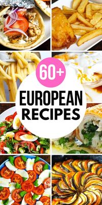 Recipes from Europe you need to try. From classic British foods like fish and chips to Italian classics like cacio e pepe and tiramisu to Spanish recipes like padron peppers to lesser-known Eastern european recipes like mamaliga, banitsa, mici, papanasi, and more. It includes dinners, desserts, and drinks. From comfort foods to quick dinners to recipes for a special occasion, you'll find plenty of ideas for what to cook in here!